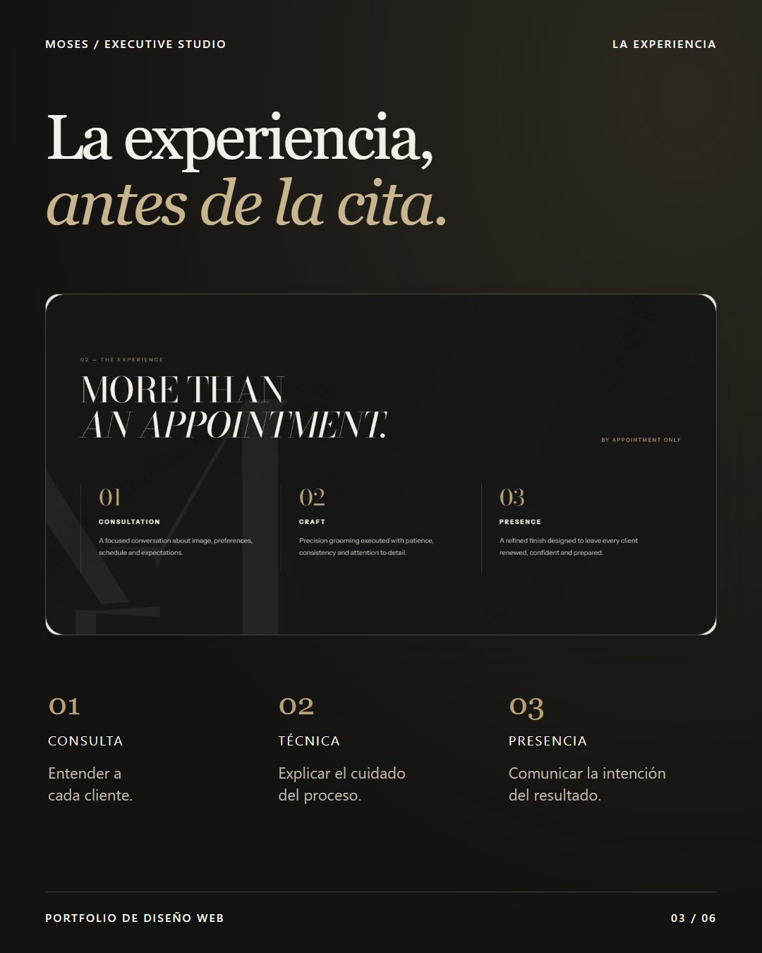Moses Executive Studio — presencia