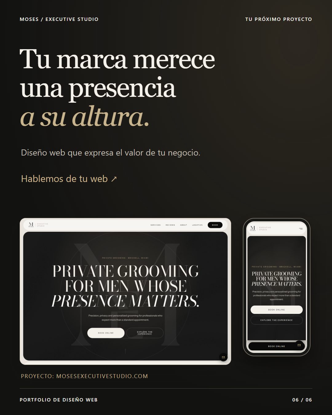 Moses Executive Studio — presencia